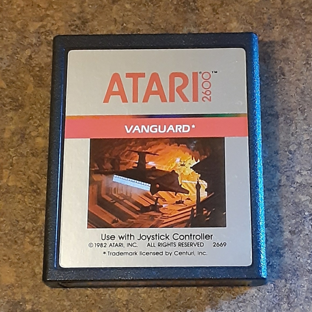 Vintage 1982 Atari 2600 Vanguard Game Cartridge -